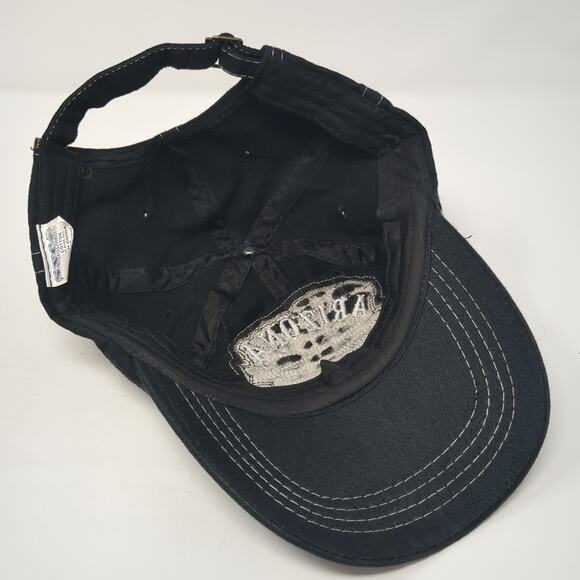 Arizona Wild And Free The Grand Canyon State Baseball Cap Black OS Distressed - Picture 6 of 8